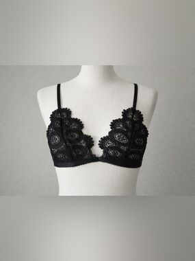 Lace Bralette - Black